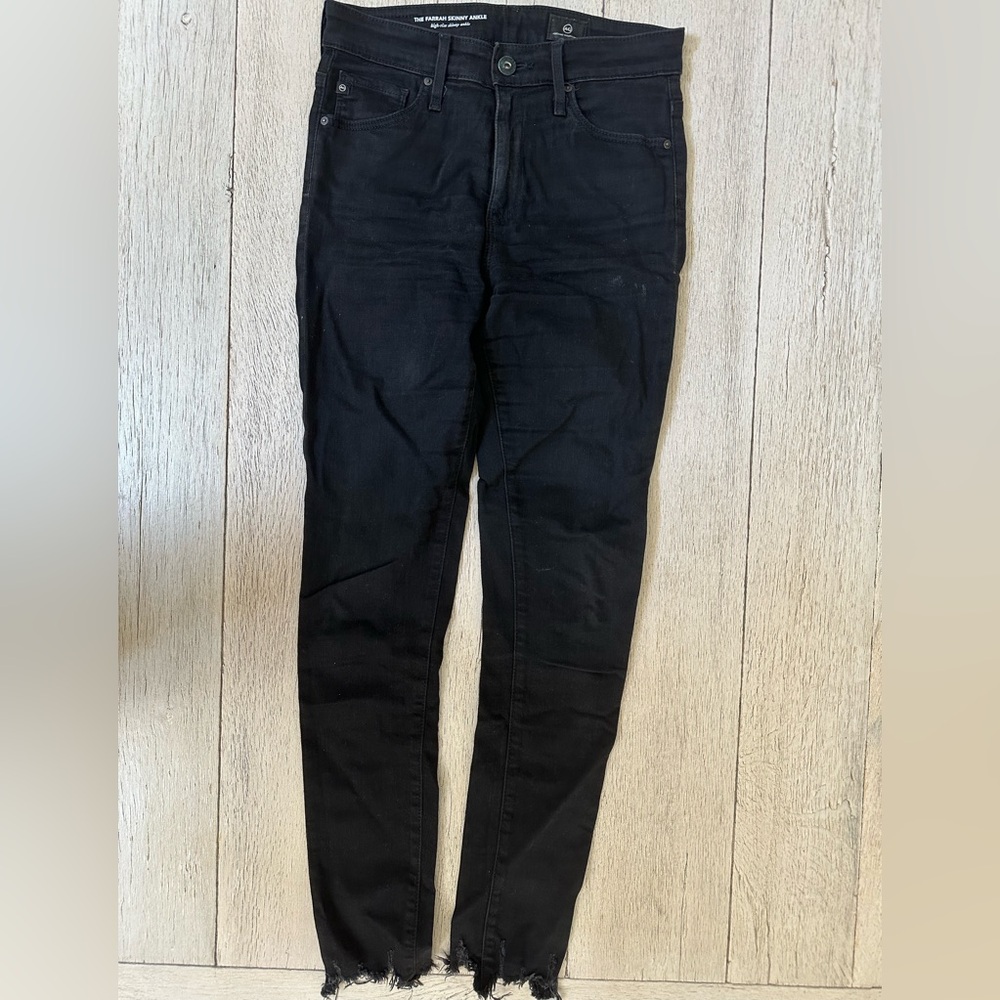 AG Adriano Goldschmied Black Skinny Jeans Size 24